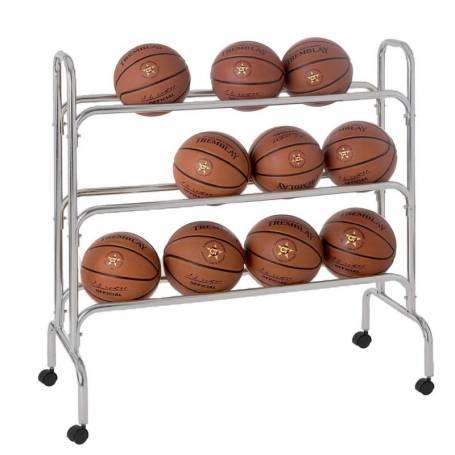 Étagère De Rangement Verticale Pour Ballons De Basket-ball à 3 Niveaux Pour  