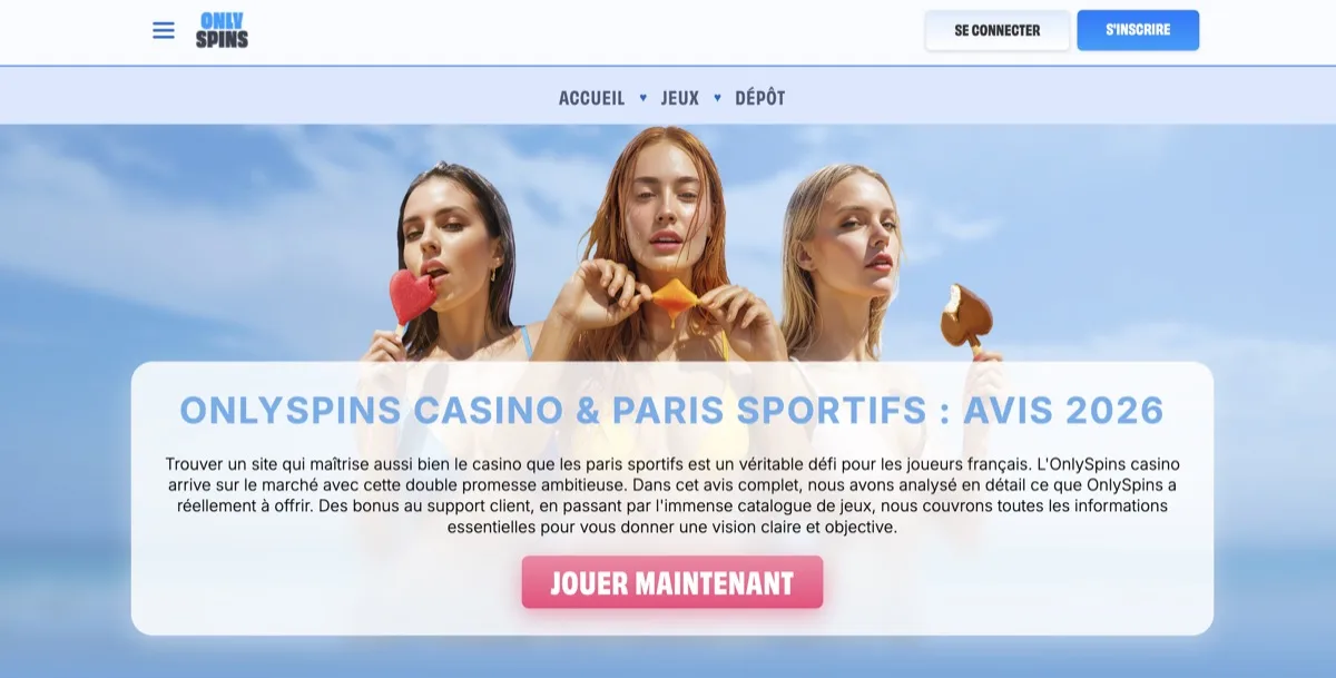 Screenshot OnlySpin casino en ligne retrait immédiat pour débutants